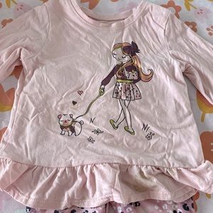 Leopard print toddler outfit